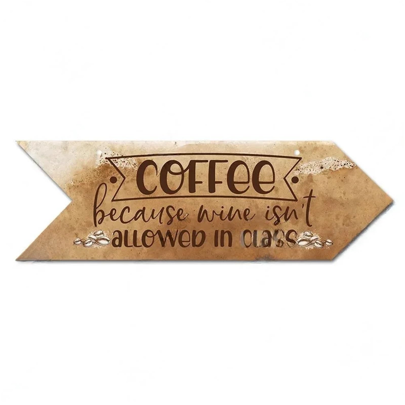 Vintage Arrow Sign Wood Wall Plaque Idea Panel For Cafe Decoration Irregular Hanging Coffee Wooden(Color14,39.8x13cm)
