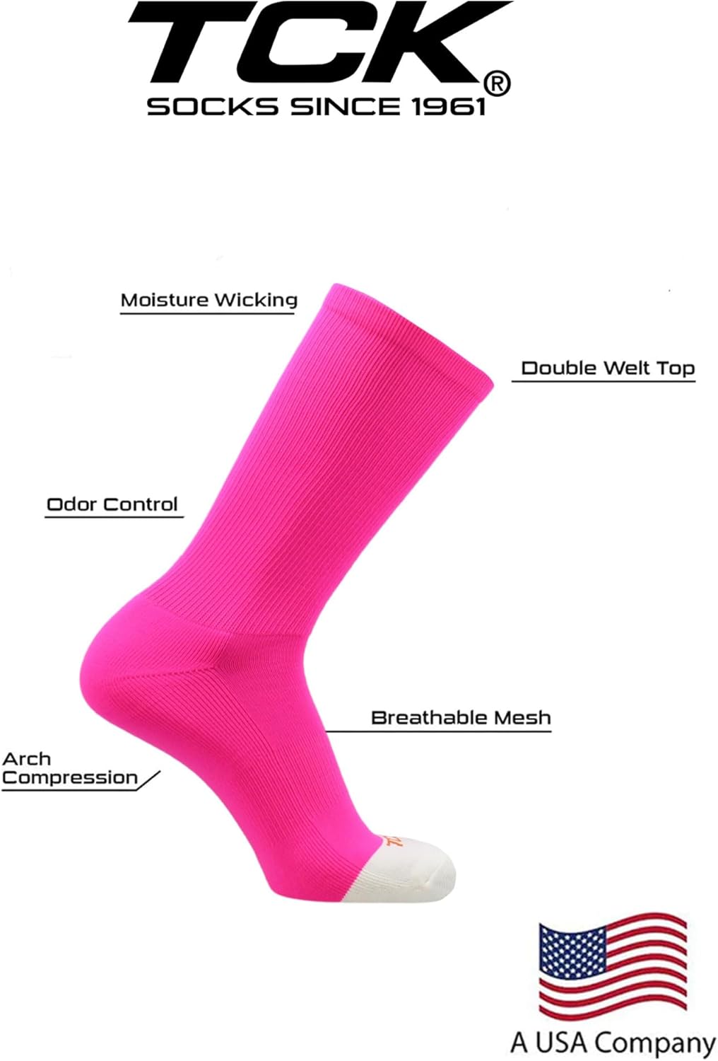 Athletic Prosport Performance Crew Socks For All Sports - Image 4