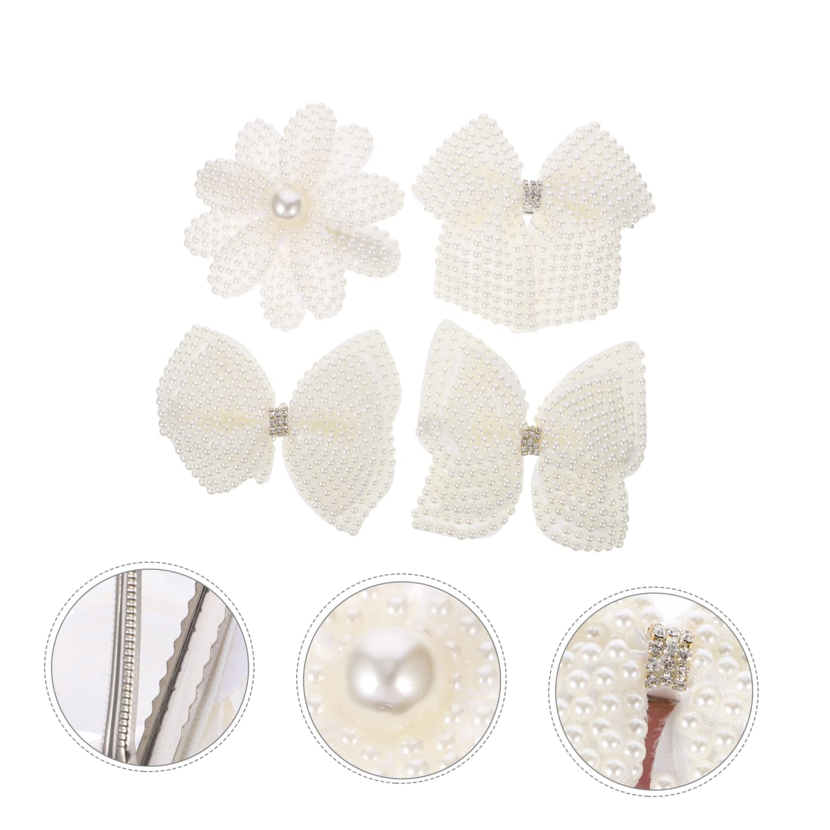 MAGICLULU 12 Pz fermaglio per con perle di strass fiocchi per per ragazze fiocchi per da ragazza butterfly hair clip molletta bottoni automatici a pressione adulto