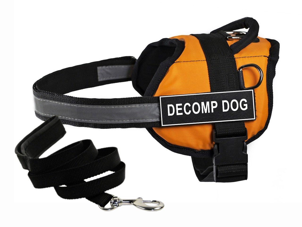 Harnais orange DT Works XXS idéal pour éduquer votre chiot en ville