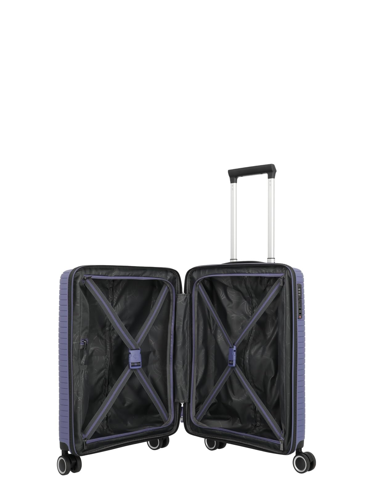 travelite valigia a guscio rigido, 4 ruote, ORBITA, trolley con guscio infrangibile e pratico divisorio interno, chiusura TSA, 55 cm, 37 litri
