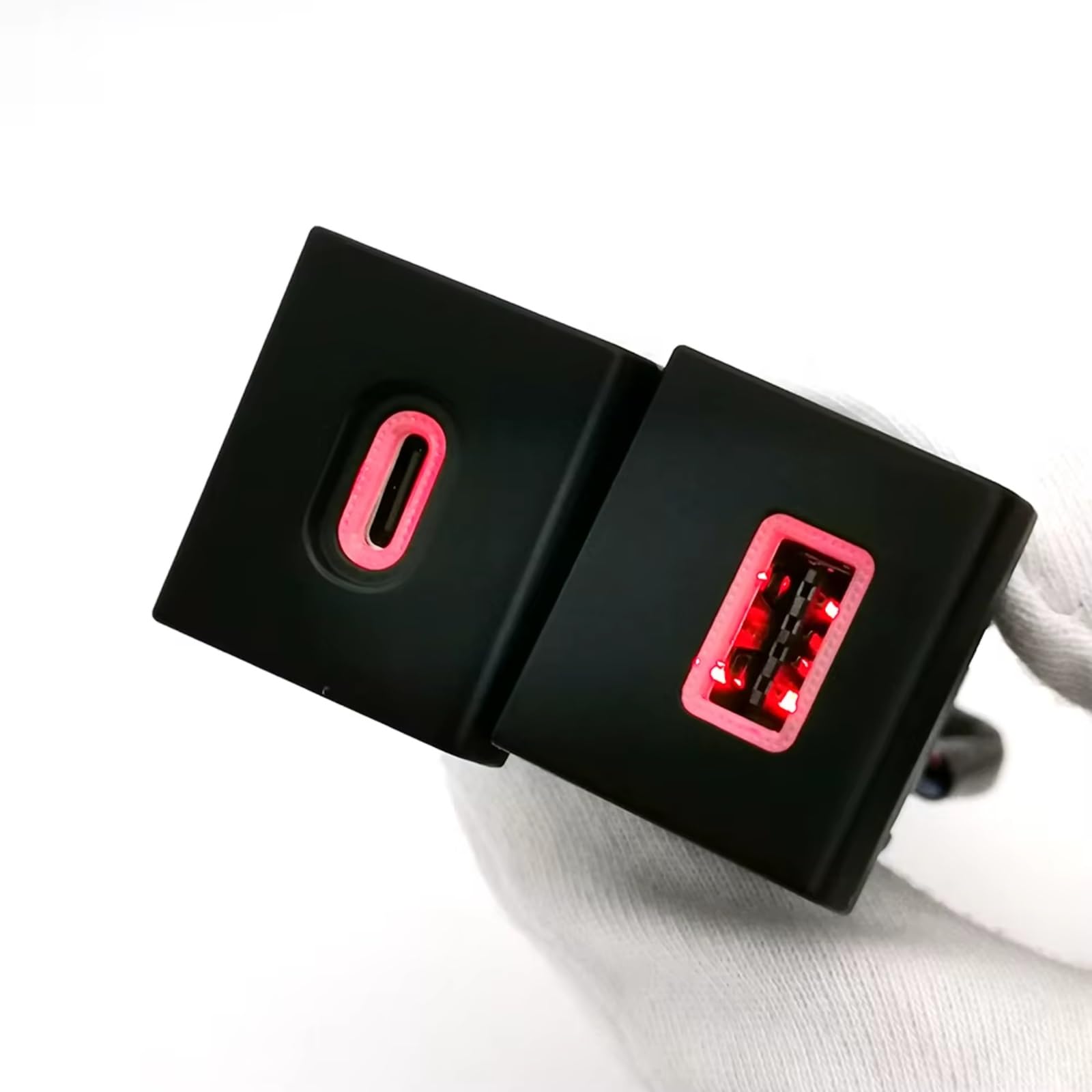 Console Presa USB Compatibile Con Per Amarok 2011-2018 Auto Tipo C-PD QC3.0 Doppia Presa Ricarica Adattatore Alimentazione Telefono Ricambi Auto