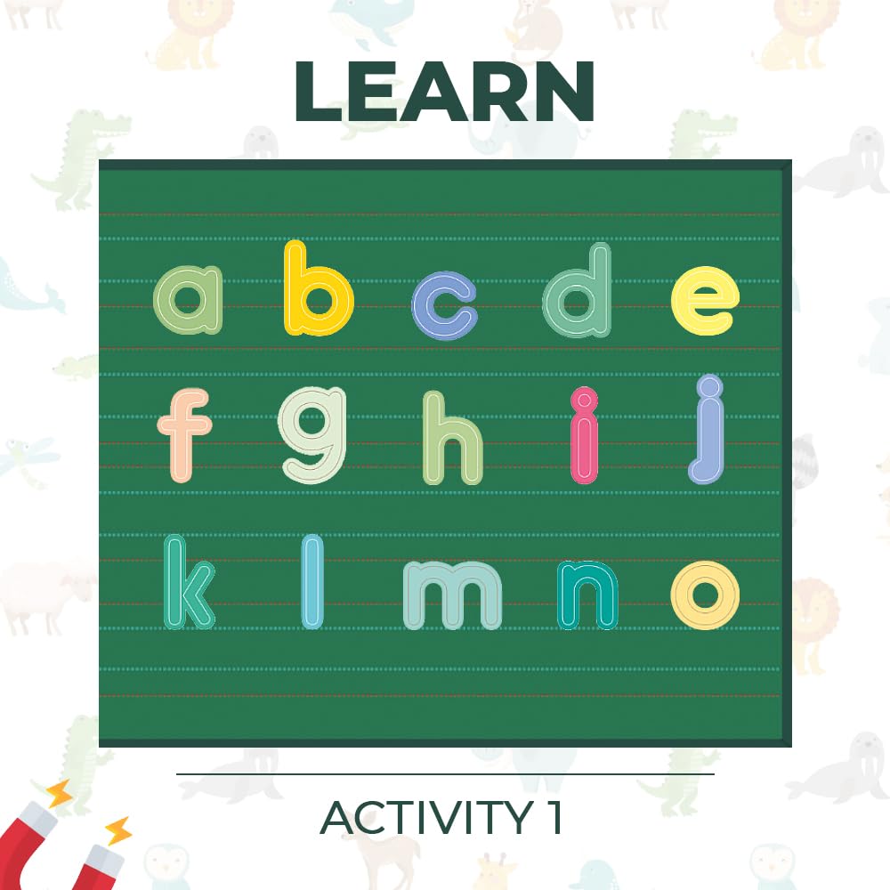 PELIKAS TOYZ ​​Magnetic Alphabets for Kids, Montessori Toys for 3 + Year Old, Spelling Games for Kids 5 Years, Gift for Boys Girls - Magnalogix Alphabet on The Go ! - Image 5 thumbnail