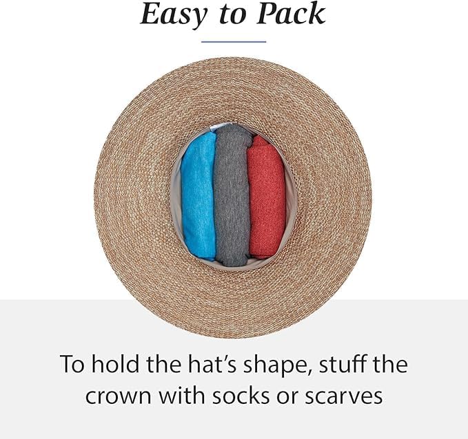 Wallaroo Hat Company – Women’s Victoria Fedora – UPF 50+ Sun Protection, Wide Brim, Packable Design and Adjustable Sizing for Medium Crown Sizes – Sun-Smart Hat for Everyday (Olive) - Image 6