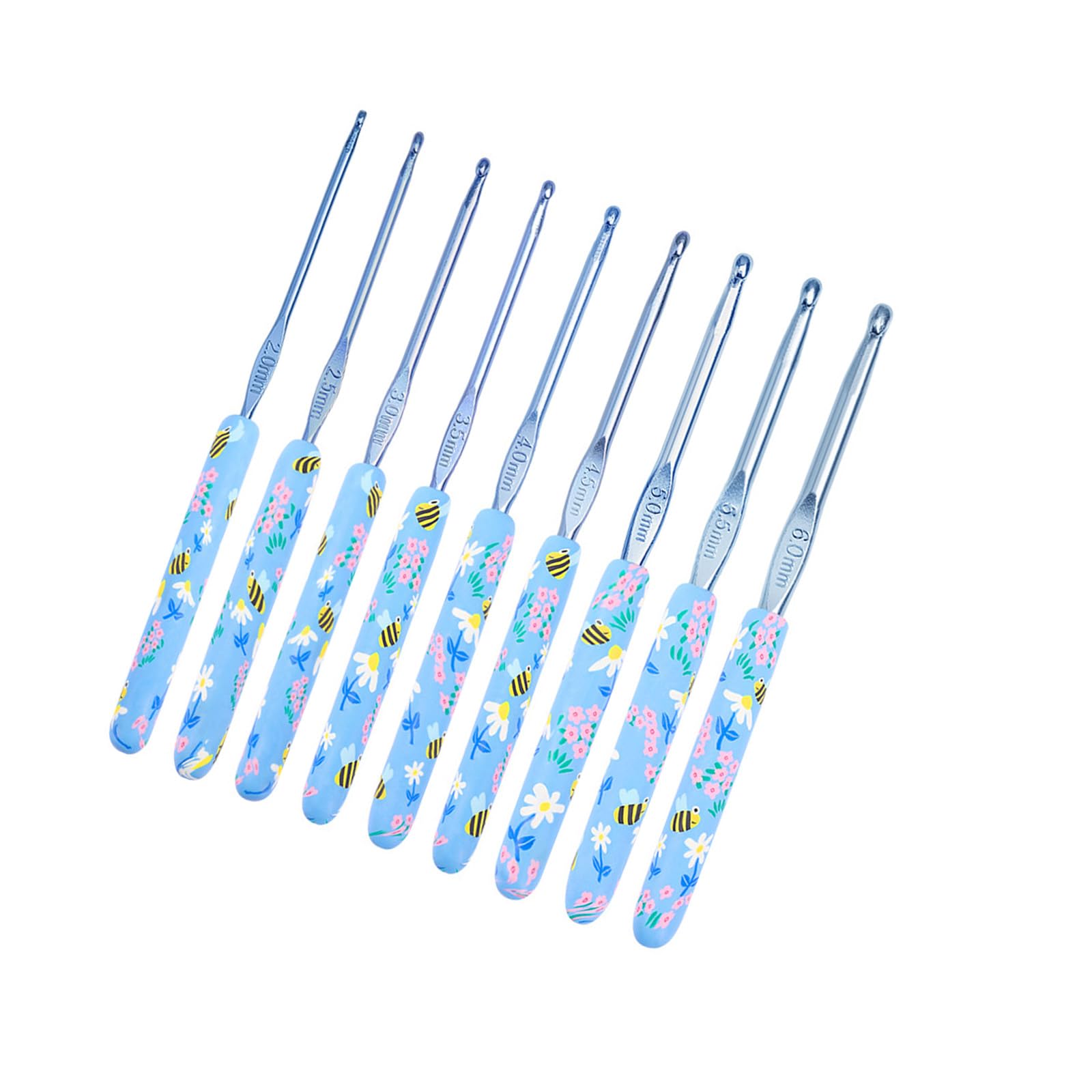 9 / 12Pcs Ergonomic Crochet Hook for Beginner Knitting Sweater 2.0mm-6.0mm or 28 Ergonomic Grip Crochet Hook Beginner Knitting Needle