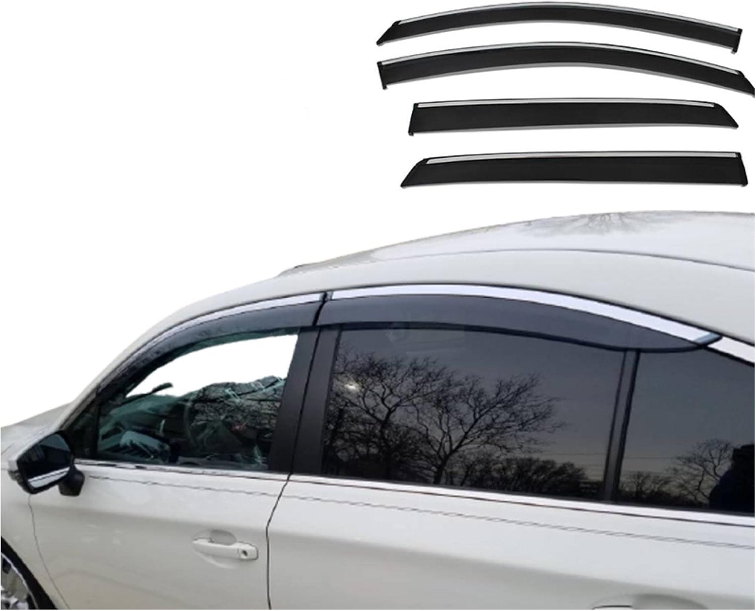 Side Window Deflector,for Subaru Legacy Sedan 2015-2020 Car Wind-Deflectors Window Visors Window rain Cover Deflector