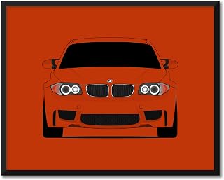 CUSTOMIZABLE COLOR: BMW 1M E82 Coupe (2011-2012) Inspired Poster Print Wall Art Decor Handmade (Unframed)