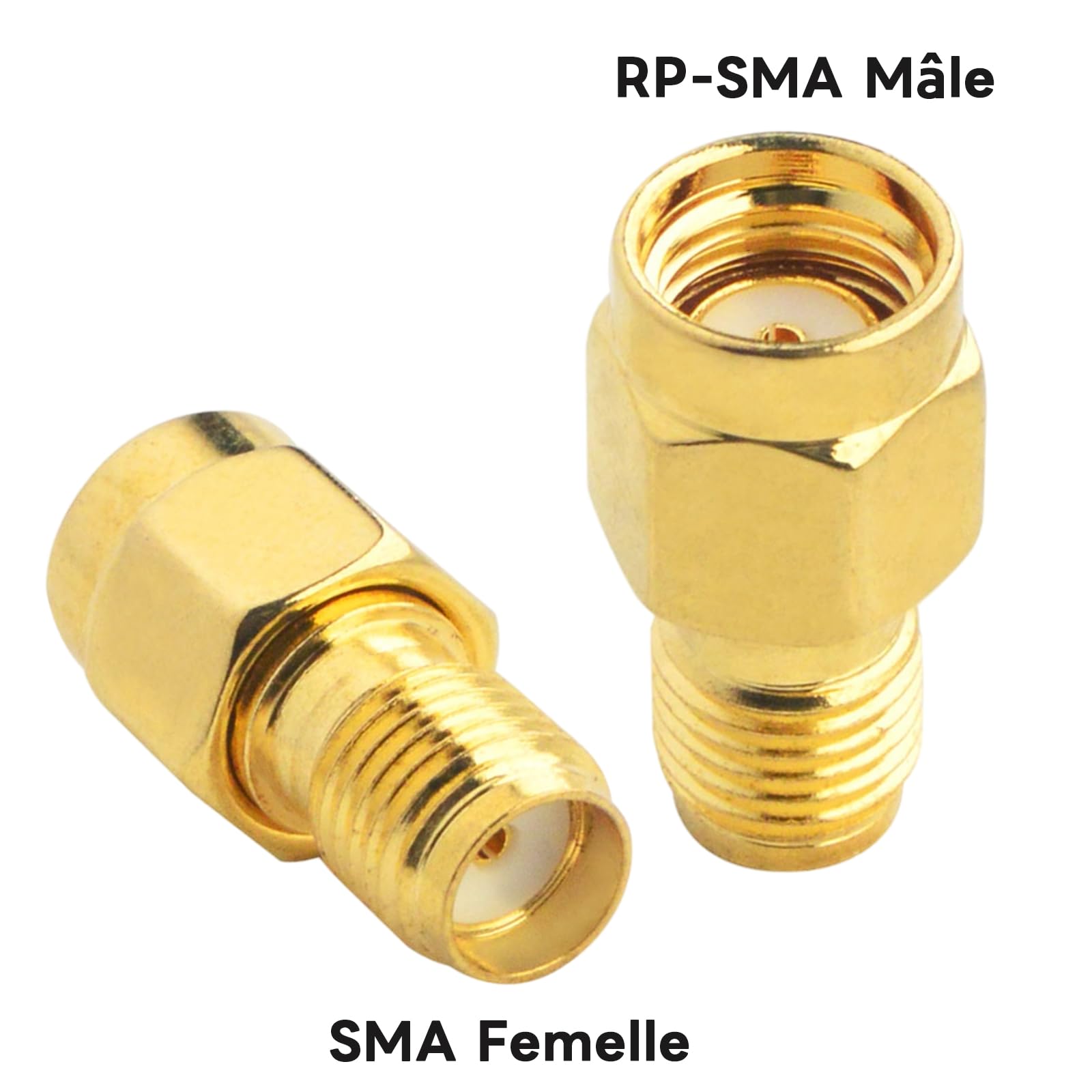 Adattatore antenna SMA a RP-SMA per WiFi/Occhiali/FPV Drone Amplificatore/Router (confezione da 2)