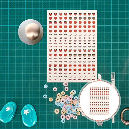 EXCEART de de Olho Diy de Artesanato de Papel Decalque de Desenho Animado para Brinquedos de Artesan