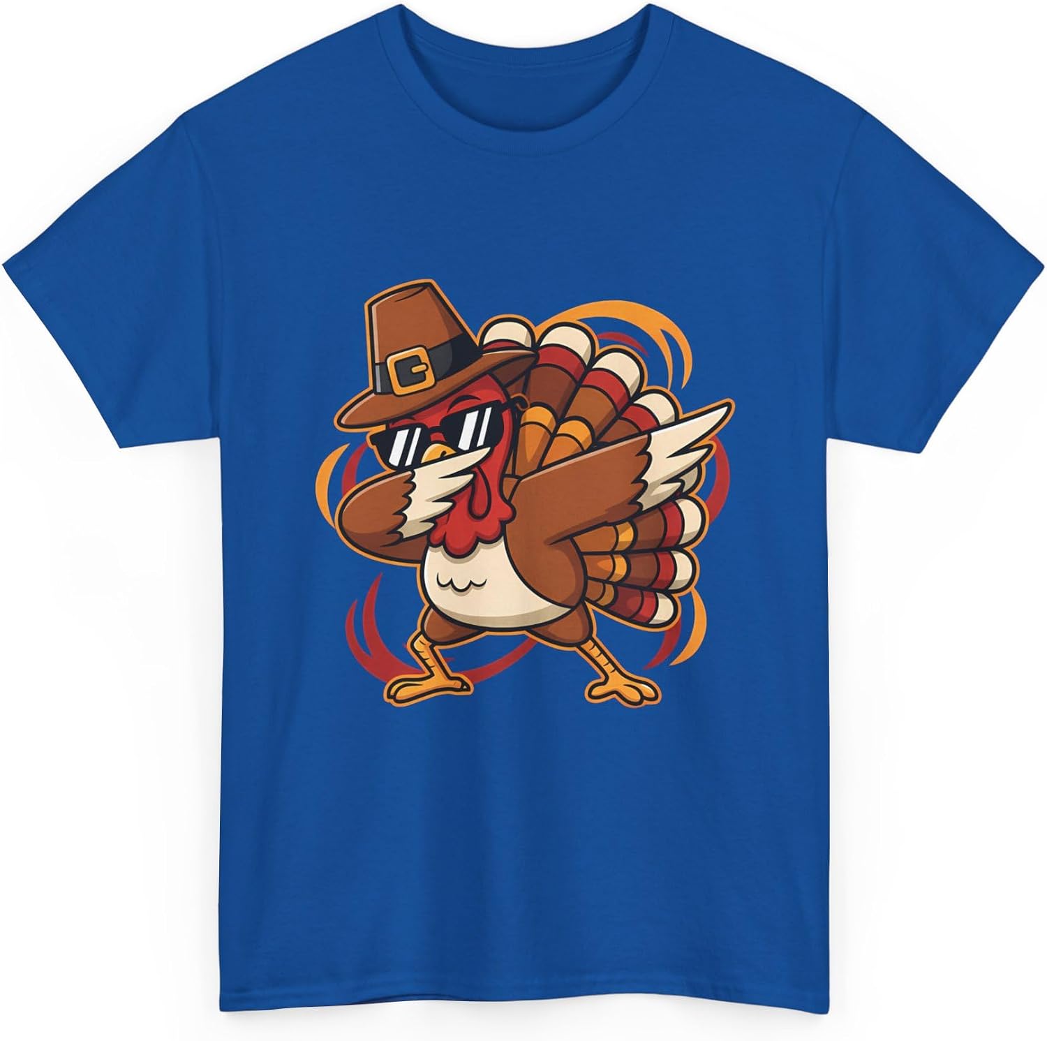 Funny Dabbing Turkey Thanksgiving Pilgrim Hat Sunglasses Cool Dab Dance Boys Men Kids Graphic Holiday Turkey Day Royal