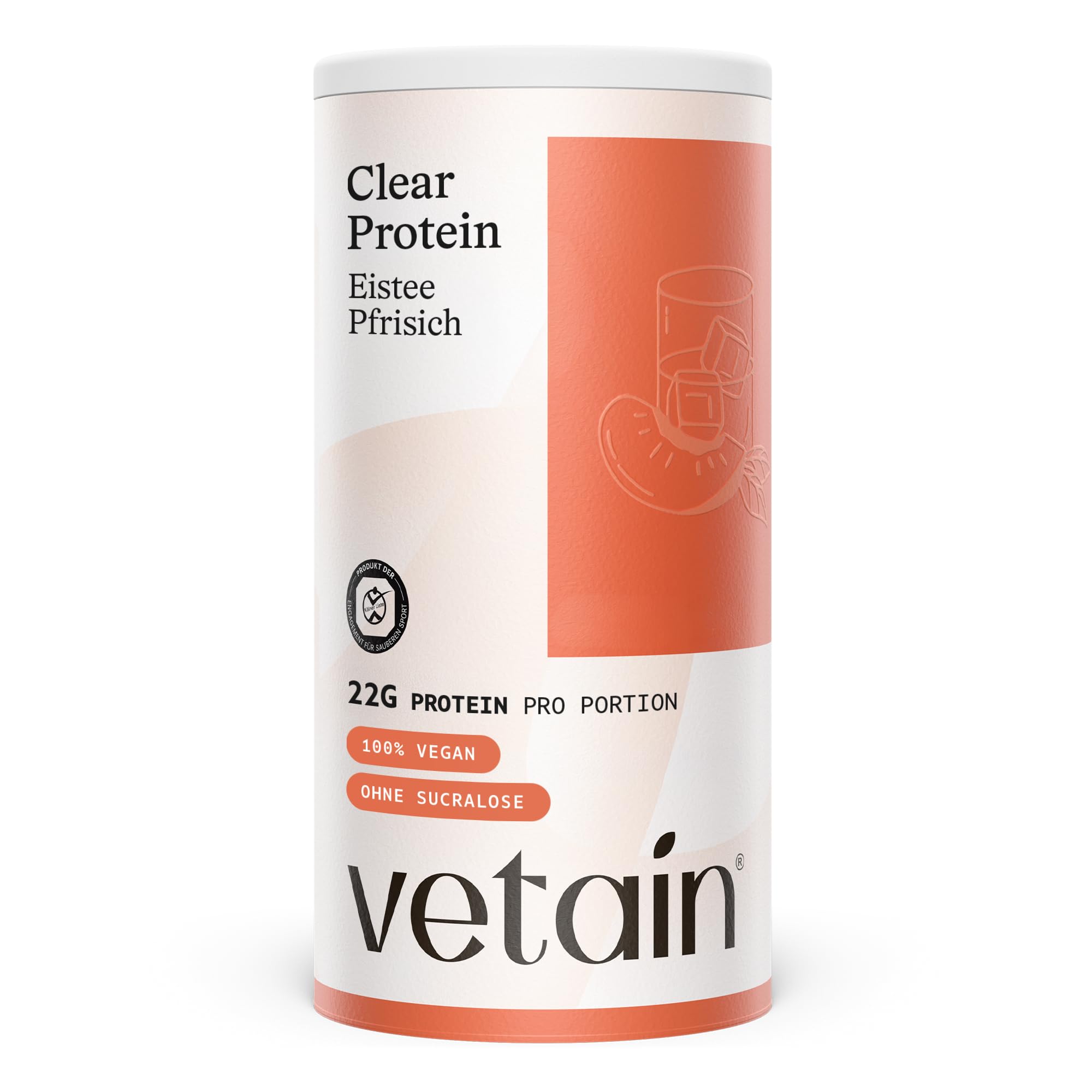 VETAIN Clear Protein Eistee Pfirsich