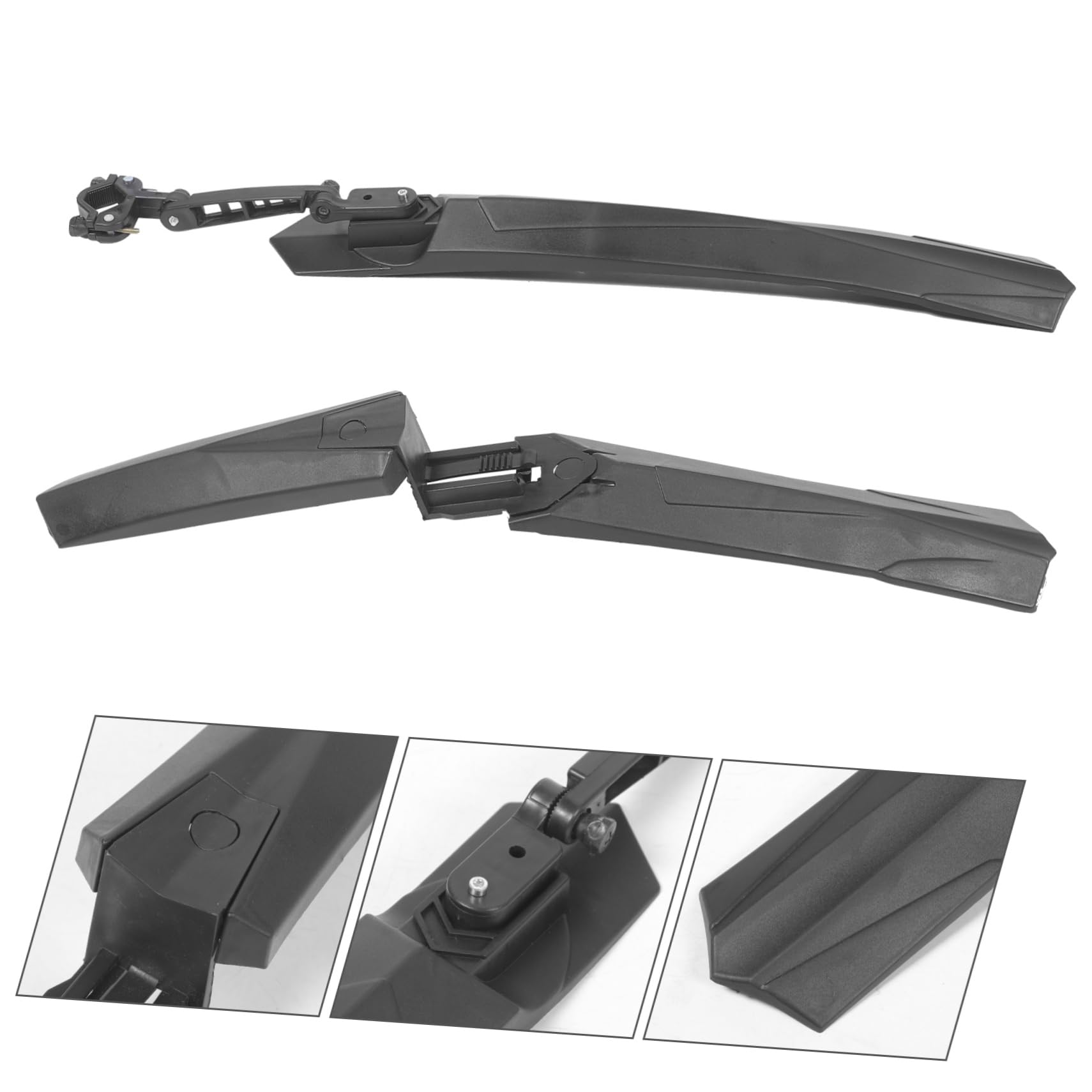 Toddmomy Defensa Bicicleta de montaña Accesorios para Bicicletas de montaña Cubrir mugre Guardia Guardabarros de Ciclismo Resistente Bicycle Bike Resina Black