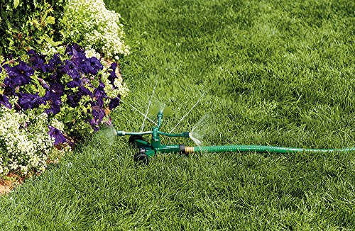 Orbit 58257N Metal 3-Arm Sprinkler with Wheeled Base,Green, (Pack of 1) - Image 2