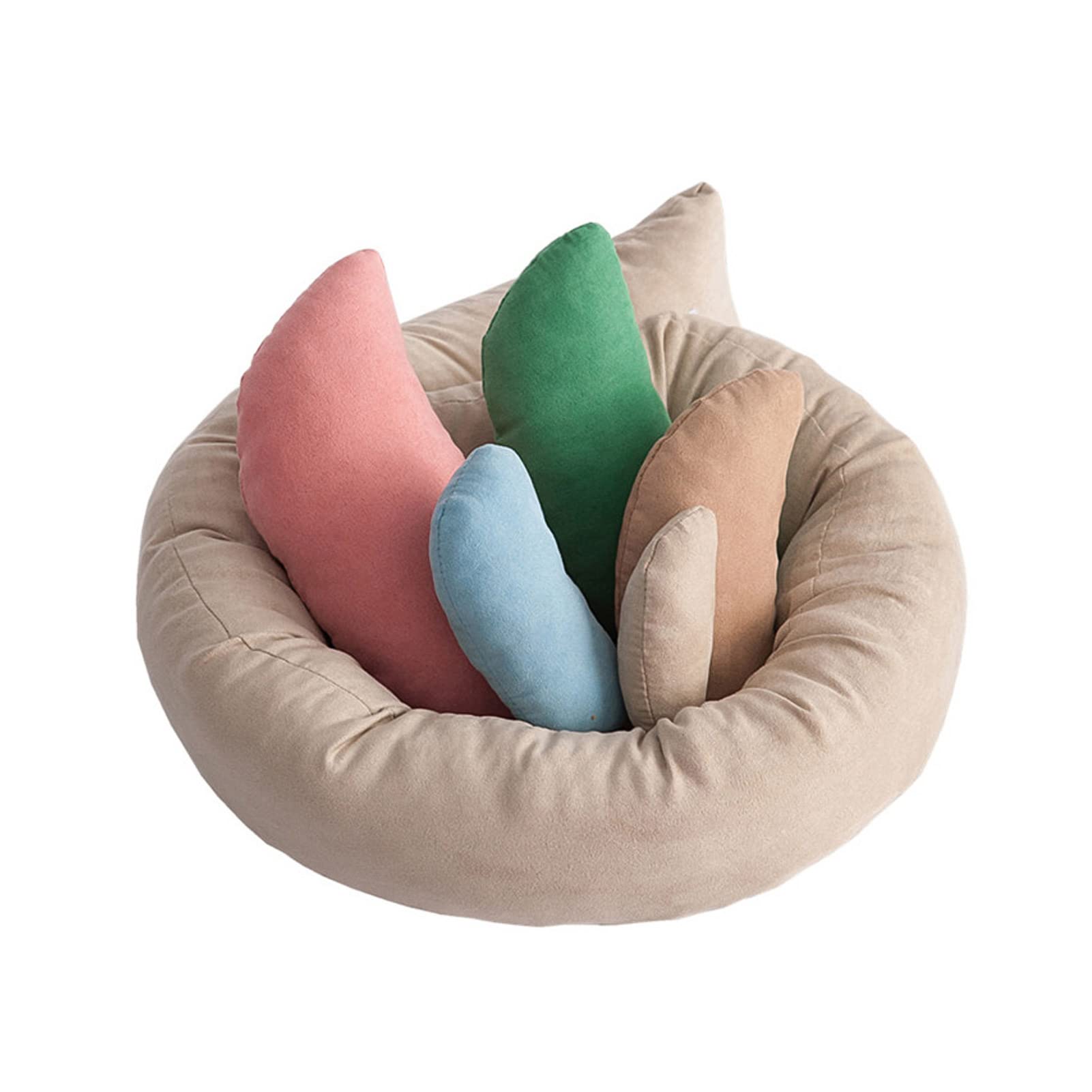 BUYAO 6pcs/set Newborn Photography Props Baby Photo Pillows Set Infants Photo Accessories Soft Comfortable Baby Photography Posing Pillow