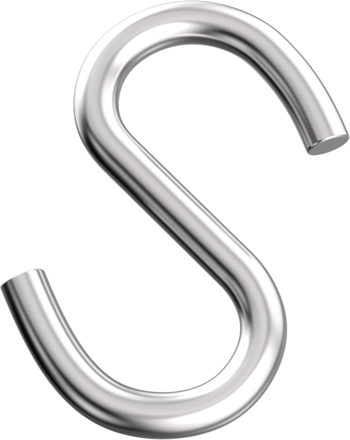 4 Pack Heavy Duty S Hooks for Hanging Hammock Stand Swing Plants, Loads up to 550 lbs, 3.3 Inch Long 0.31 Inch Thick Strong Galvanized Utility Hooks,Swing S Hooks, Industrial Grade Quality Hooks (4)