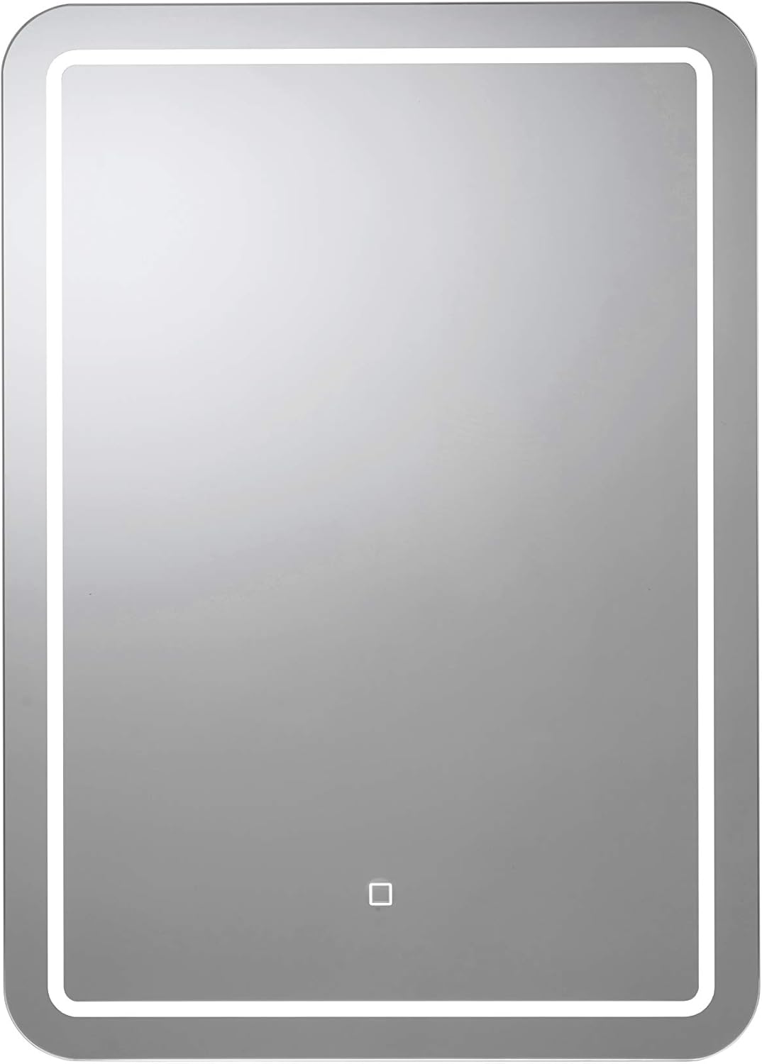 Croydex Chawston Hang 'N' Lock Illuminated Square Mirror, Glass