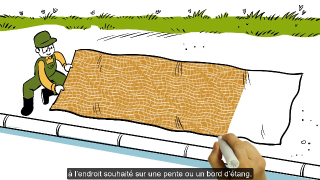 Tapis De Talus 24m X 1,20m En Jute 500g/m² - Protection Érosion Et Bâche Bassin