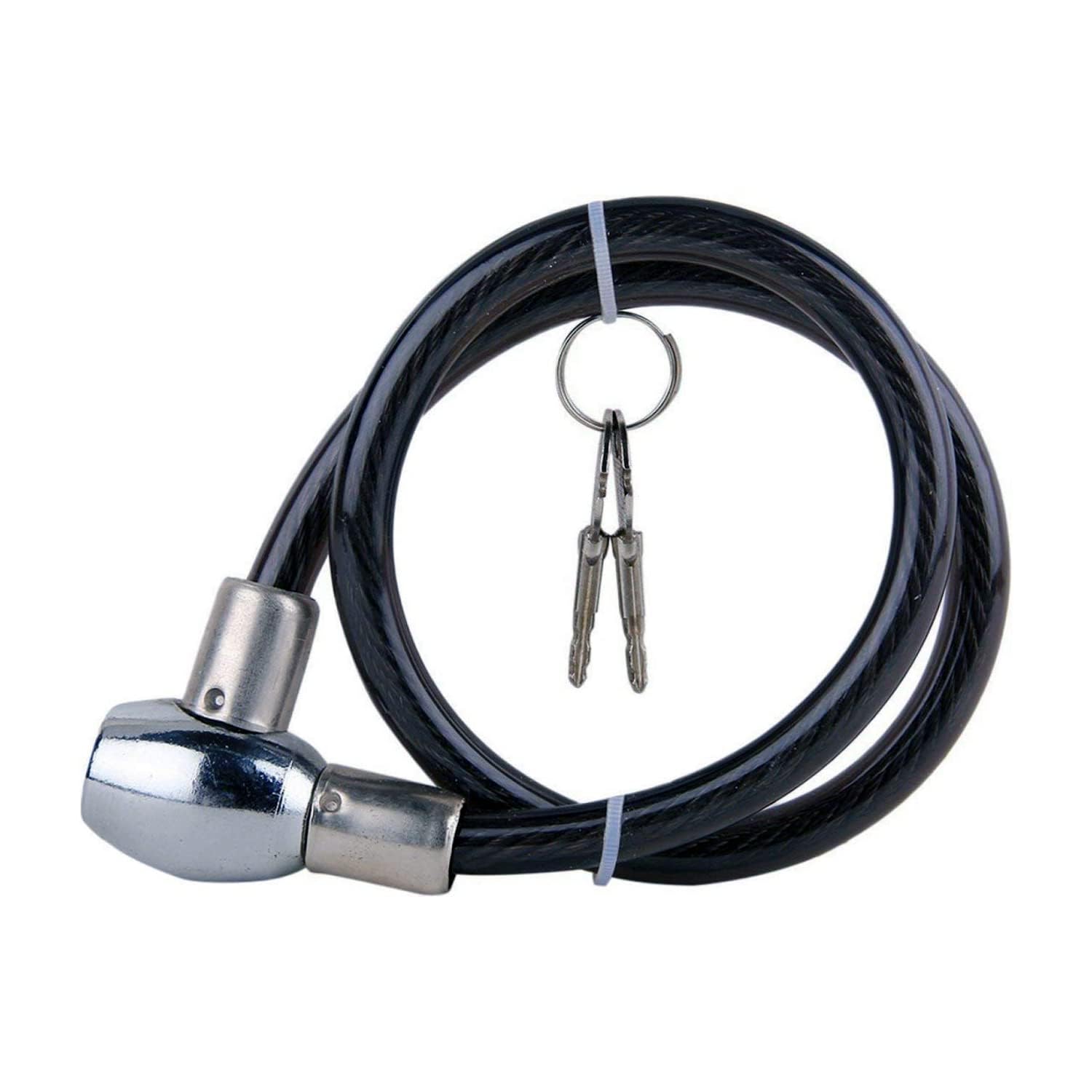 Samarth Deals Heavy Duty Cable Lock Anti Theft Lock for Multipurpose use for Bike, Cycle Lock, Helmet Lock Black - All Bikes