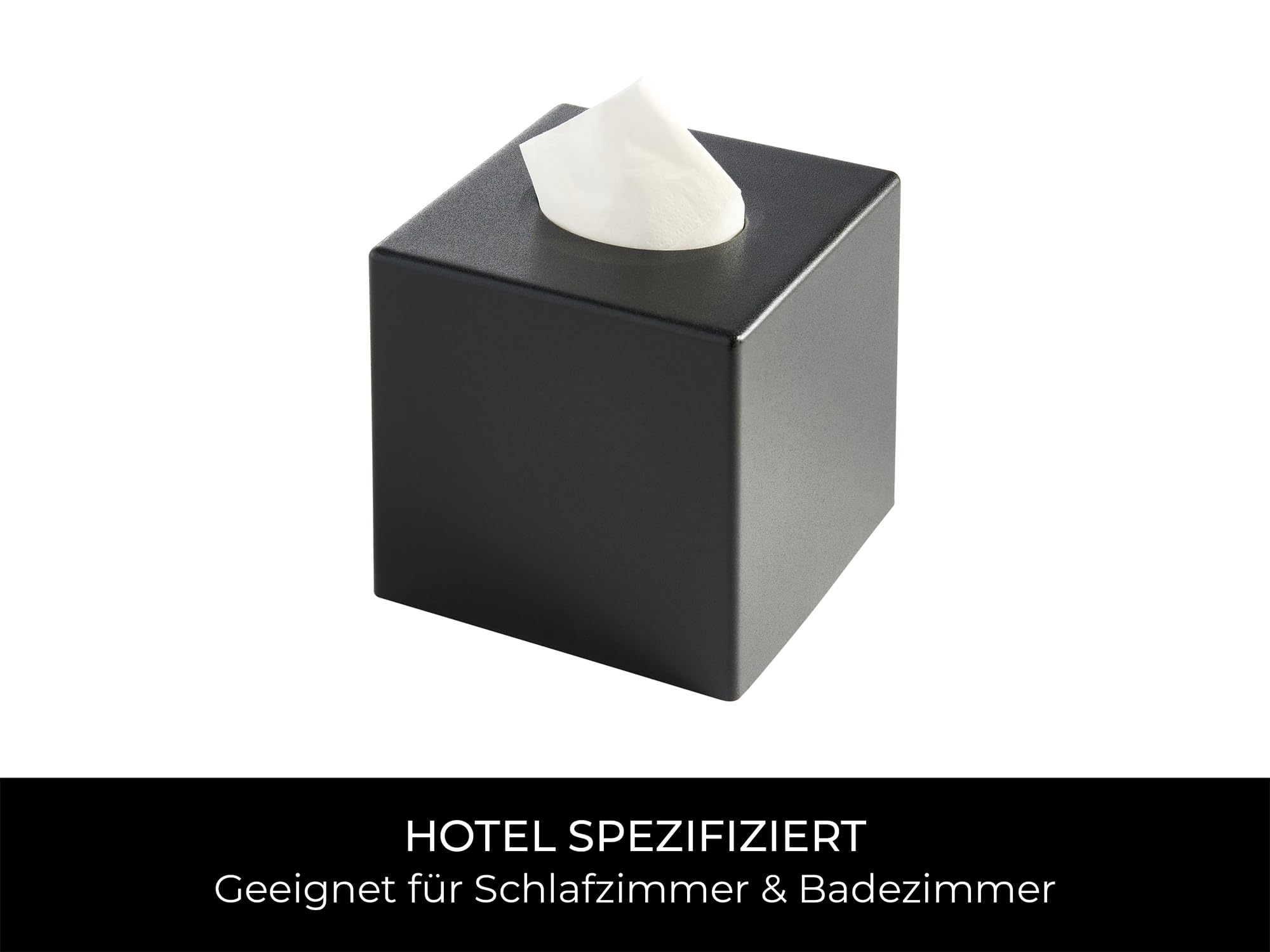 Corby Cube Taschentuchbox-Abdeckung (Devon / TBC0001) in Schwarz