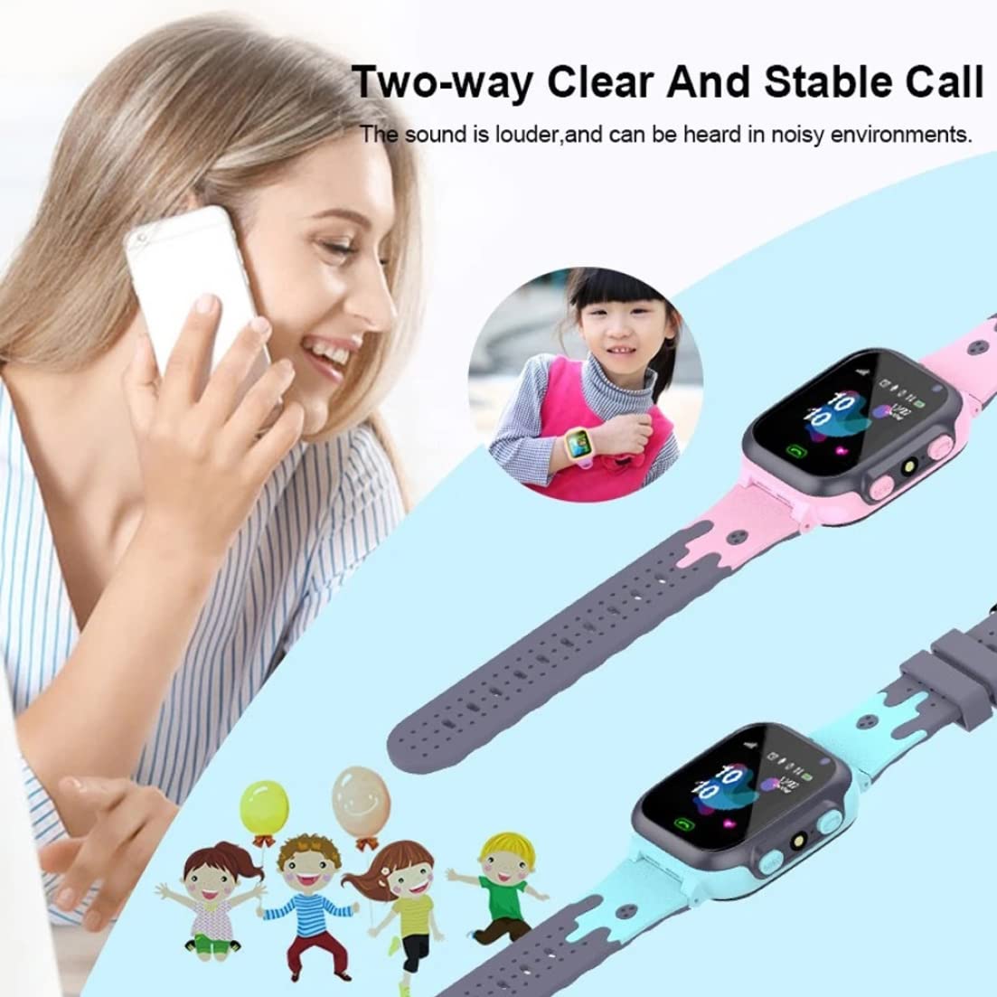 Kids Smart Watch Smarproofr Game Game Smartwatch Location Tracker Avec Appareil Photo Sock Sos Pour Guits Gilles TéLéPhone Smartwatch Pour GarçOns