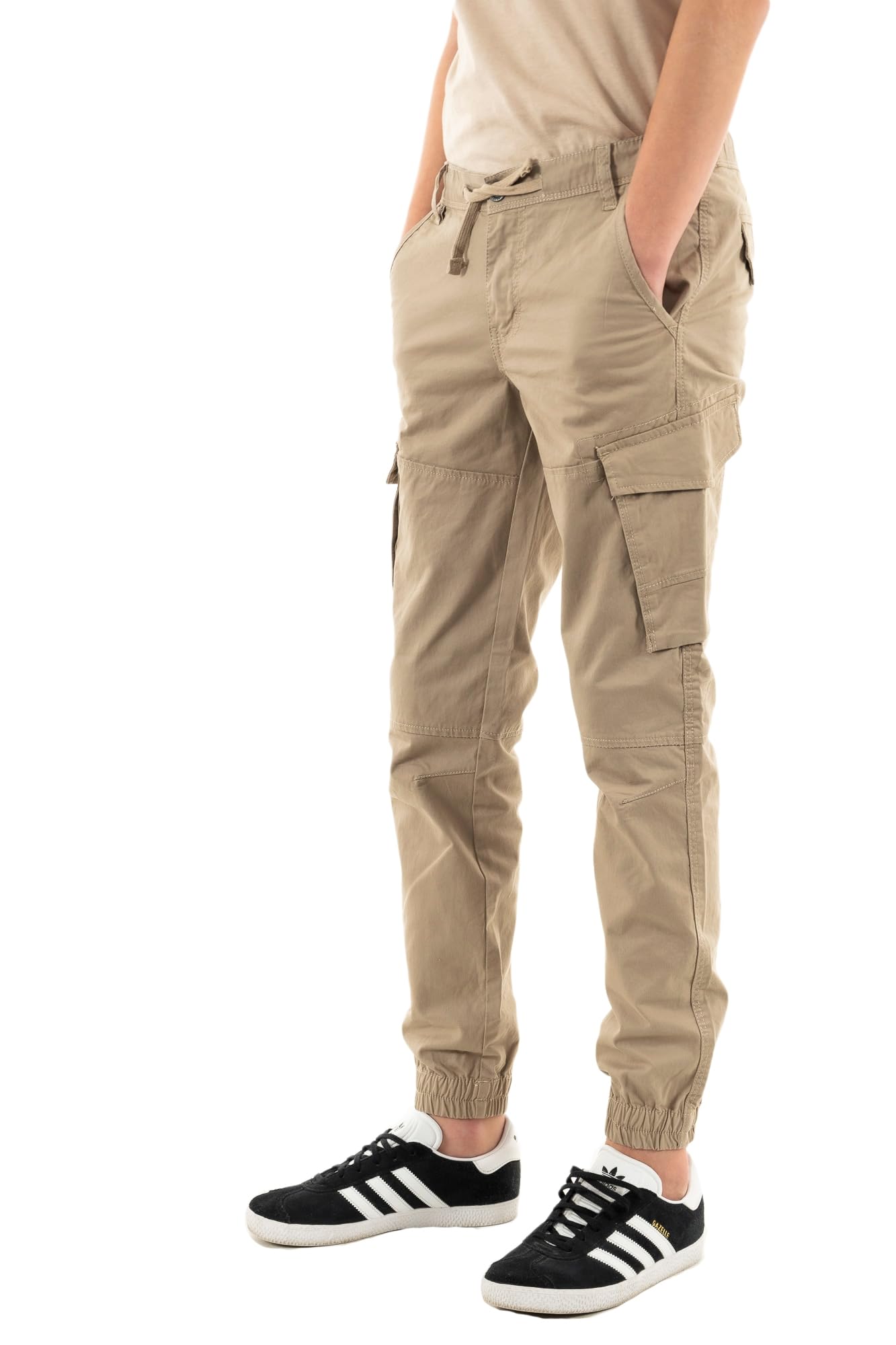 Pantalon cargo Teddy Smith P-Murray beige ninos algodon comodo 5
