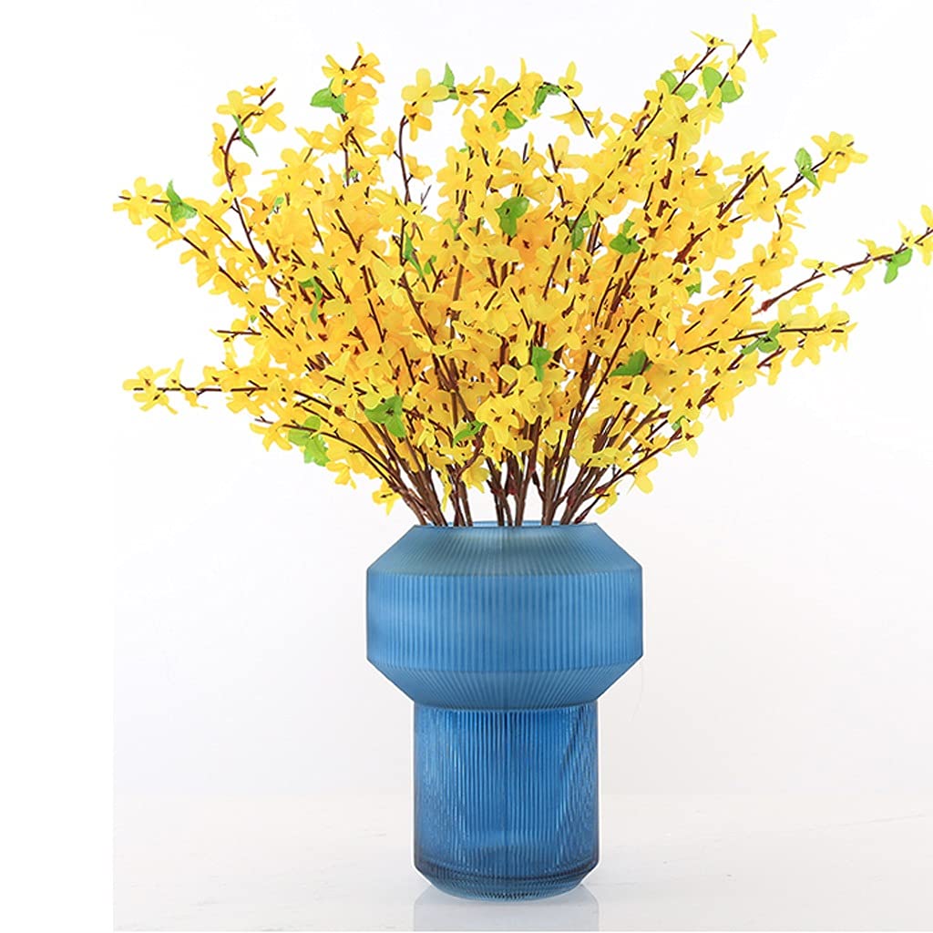 Vasi/Vaso Kreative Glas Idroponische Vaso Dekoration Modernes Zuchause Wohnzimmer Esstisch Dekoration Desktop Center Blumenarrangement Blau Vaso Decorativo (Size : A)