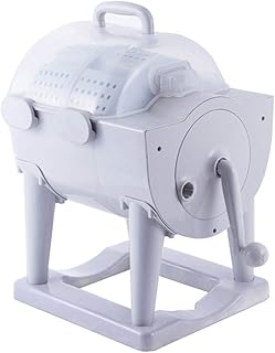 Articles for daily use Mini Laveuse et Sécheuse 2 en 1 - Laveuse/Sécheuse Rotative Non Électrique à Manivelle Portative pour Camping, Dortoir