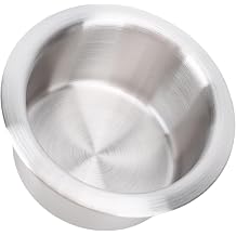 Cup Holder Insert, Stainless Steel 3 Inch Recessed