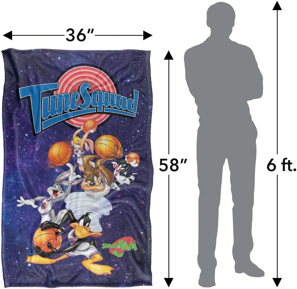 Space Jam Tune Squad Silky Touch Super Soft Throw Blanket 36" x 58"
