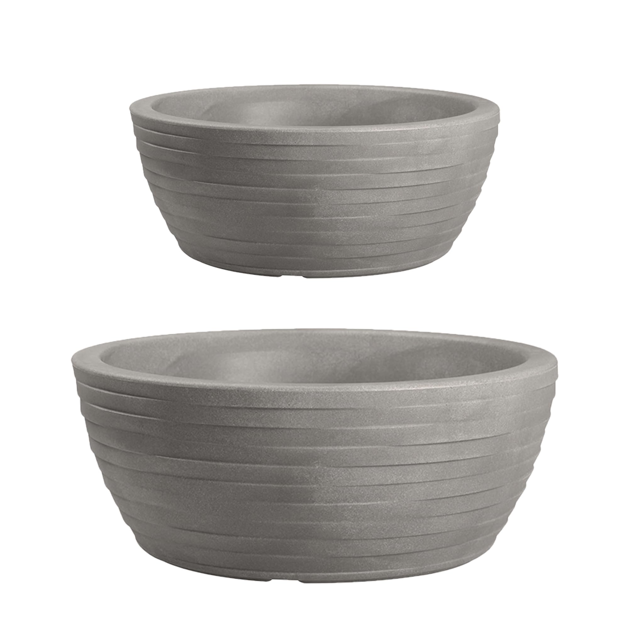 Tecnokit NICOLI THETIS ELEGANCE, EFEKT 3D, Żywica, ŚREDNICA CM 30 CM 40, WEWNĘTRZ (2 szt. CM 30 + 40, ANTRACITE)