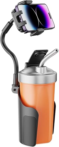 toocki Soporte de teléfono para automóvil, soporte universal de cuello de cisne ajustable de 360 para teléfono celular, expansor para vehículos de