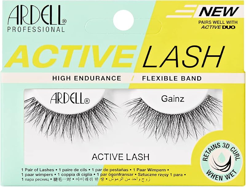 Ardell Active Lashes Gainz Cílios Postiços em Tira Pretos