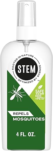 STEM Repels Mosquitos: Spray repelente de mosquitos con extractos botánicos; 4 onzas líquidas (paquete de 1)