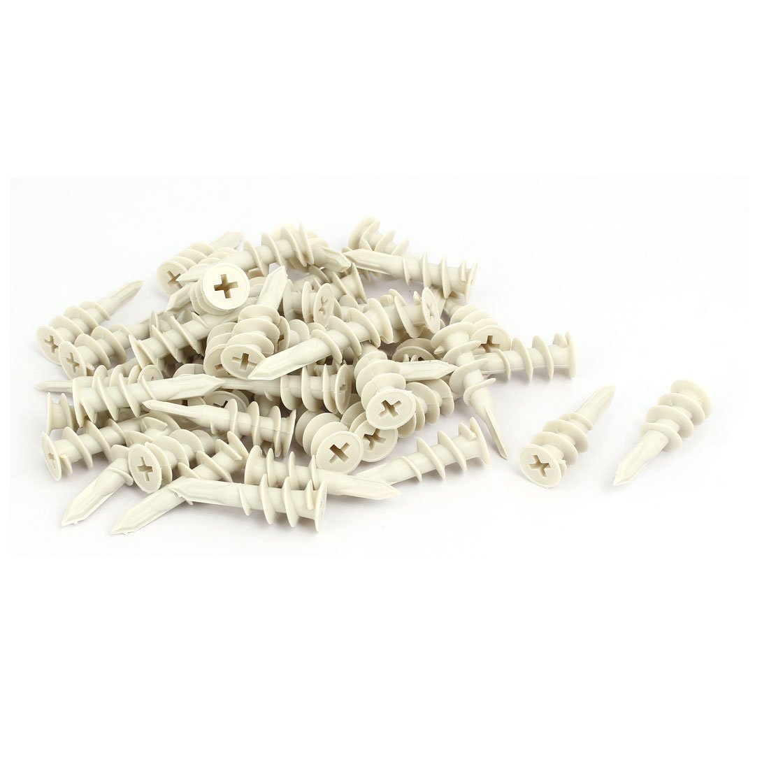 Aexit 13mm x 42mm Nylon Hollow-Wall Self-Drilling Drywall Anchor 50pcs (fa4795bf2ef396184d575763b7f275c0)