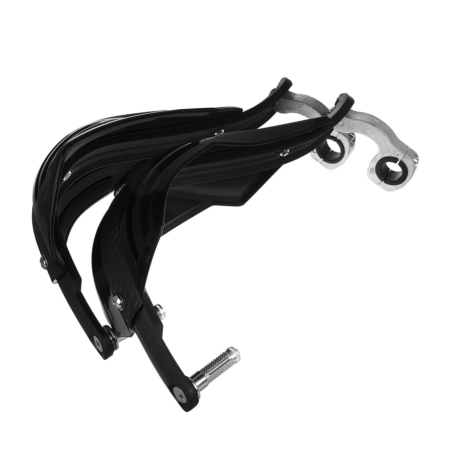 1 par de Protectores Manos Motocicleta plástico y Metal, protección contra el Viento los Impactos, Manillar Ajuste Universal