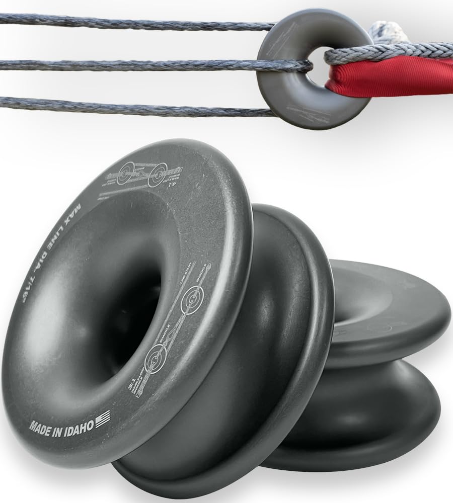 Yankum Snatch Block Ring - Heavy Duty Pulley for Winch & Recovery Gear, Off-Road Towing Accessories, ATV/UTV Recovery Snatch Block, Synthetic Rope Pulley, Made in USA