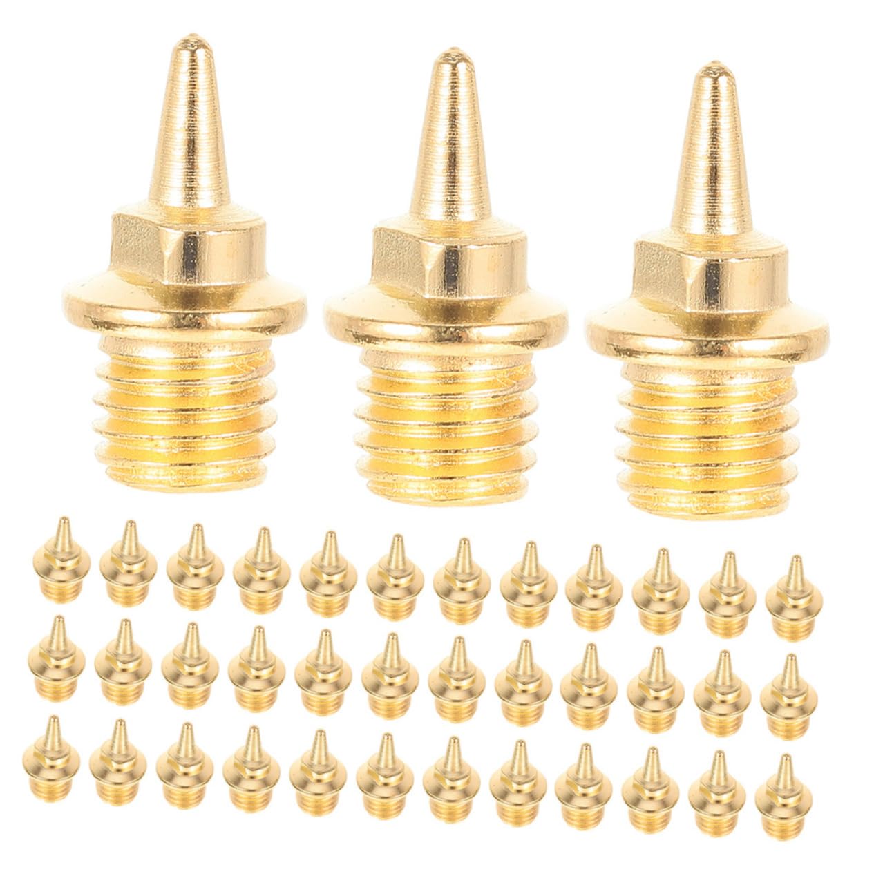 SUPVOX 48pcs Aluminum Alloy Track Spikes Replacement for Golf Shoes Spikes Nails for Hiking Shoes