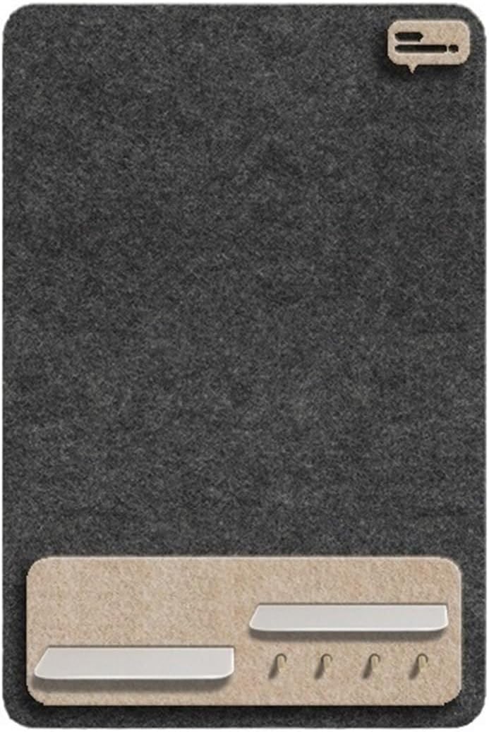 1 Pcs Felt Board Simple Photo Pin for Wall Decor Office Bulletin Message for Wall(Black A)