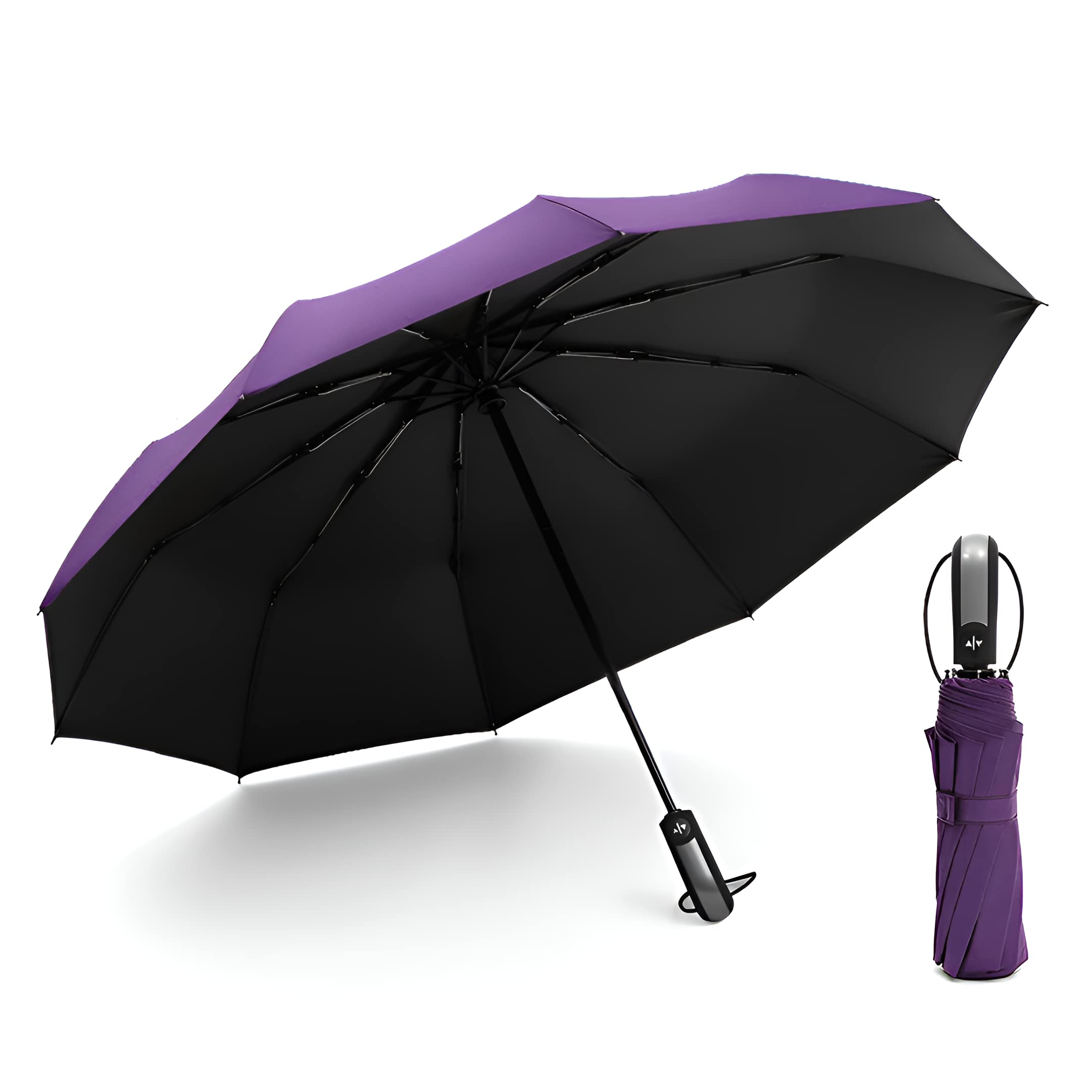 STAR WORKWindproof Automatic Compact Golf Folding Umbrella For Rain Travel Backpack Purse Car Portable Collapsible Chhata For Men and Women,