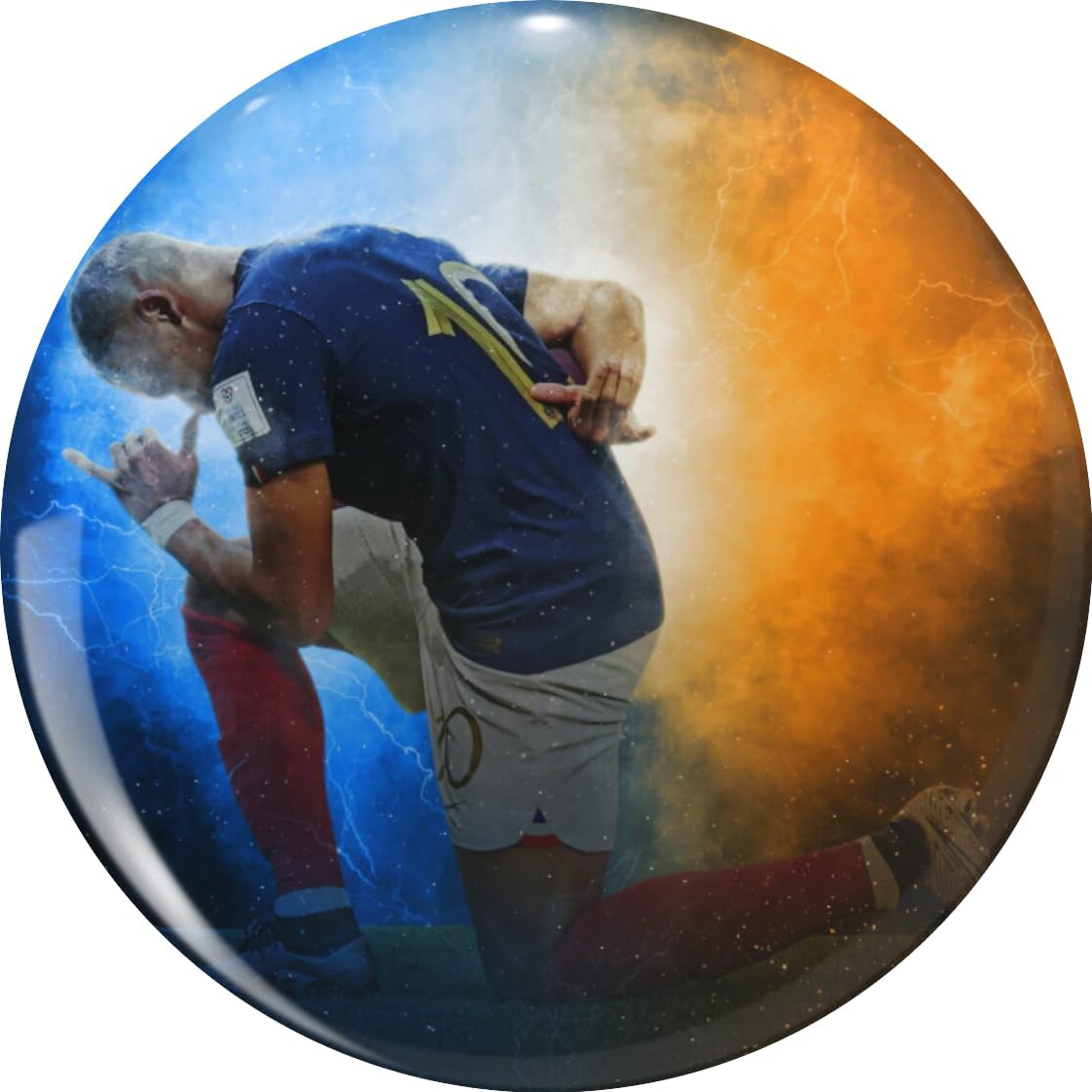 KYLIAN MBAPPE GOAL CELEBRATION WORLD CUP 2022-Lapel Pin Brooch Badge Novelty Gift 0.75"