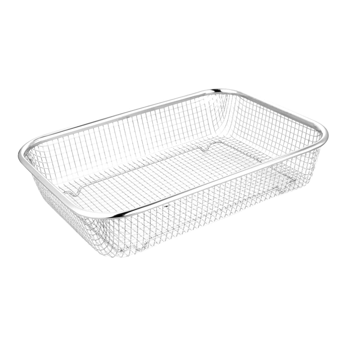 RORPOIR 1Pc Thickened Stainless Steel Drain Basket Sieve Multi Purpose Kitchen Fruit and Vegetable Storage Basket