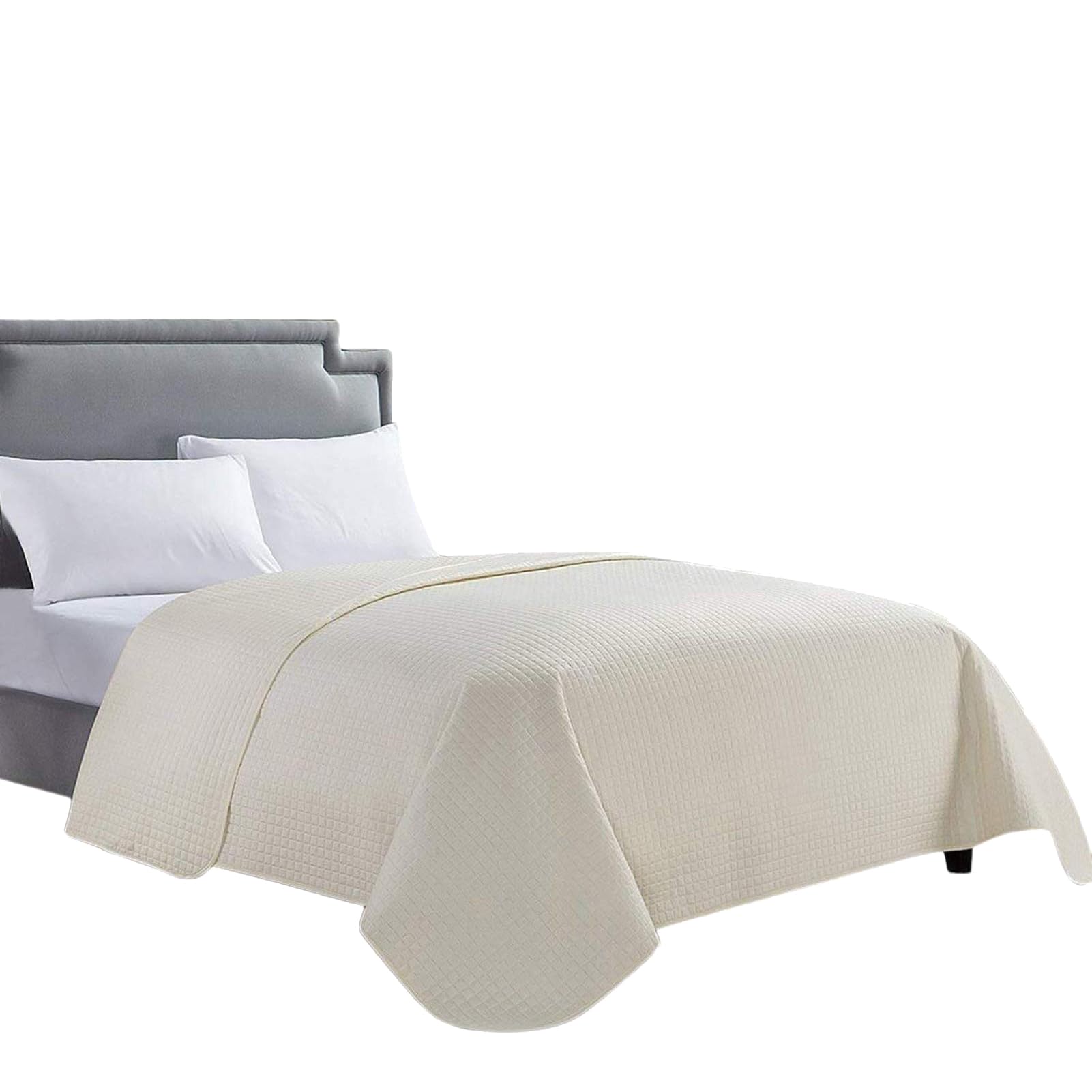 Couvre-lit matelassé pour lit simple : créez un cocon cosy ivoire