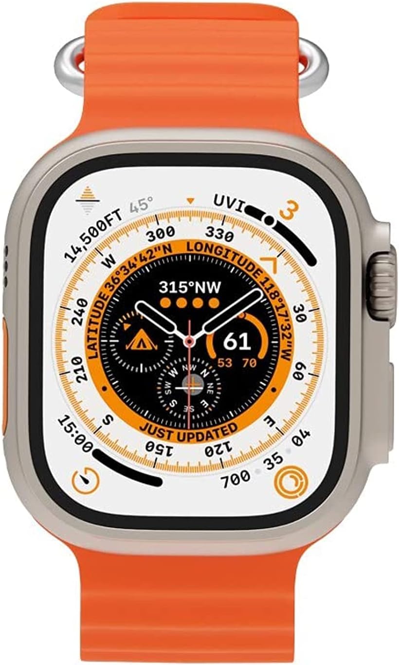 S8 Ultra Max Smartwatch Series 8 S8 Smart Watch Ultra AI Voice Smart Watch 2.0inch Bluetooth Call Wriless Charging Watch 8 Ultra (orange)