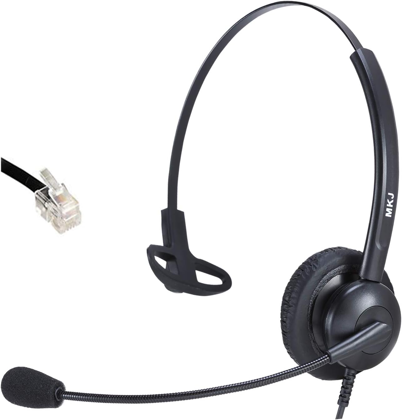 Call Center Telephone Headset Mono Office Phone Headset with Microphone for deskphone Avaya Aastra AudioCodes Atcom Fanvil Mitel Nortel