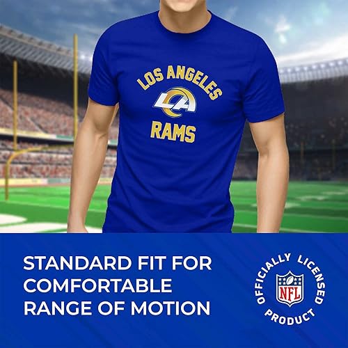 Miniatura 7 de Team Fan Apparel - Camiseta para el día del juego de la NFL para adultos, hecha de mezcla de algodón, sin etiquetas, semiajustada, da rienda suelta