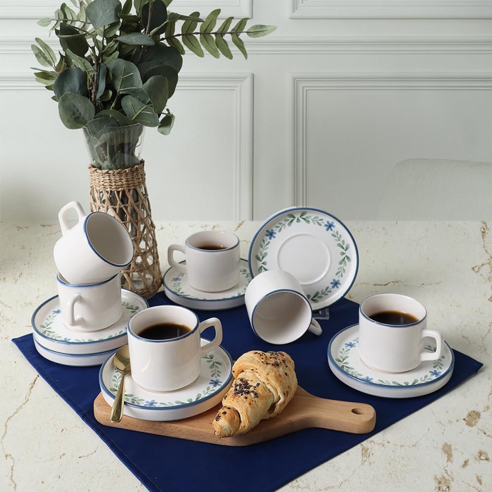 Keramika Daphne Stackable Çay Takımı 12 Parça 6 Kişilik 22921-24