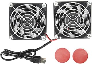 USB Power Cooling Fan, 5V 2Pcs Router Fan, Heat Dissipation Cooler for ASUS RT-AC68U AC86U EX6200 Tengda AC15 Router