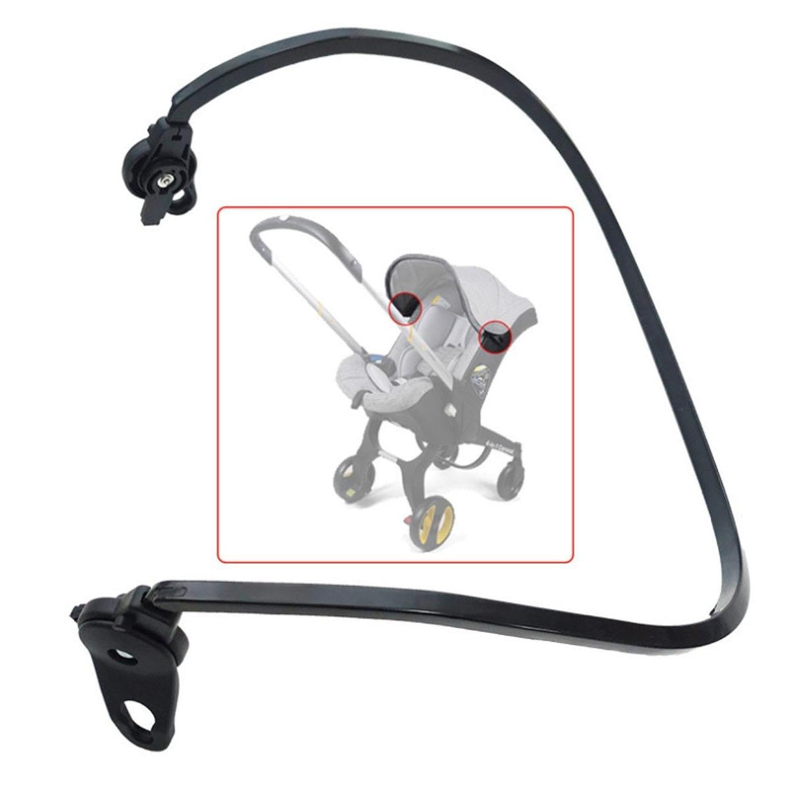 Amagogo 2 Hebillas para Superior Del Toldo Del Cochecito de Bebé, Base de Soporte de Toldo, Accesorio de Liberación Rápida, 9 X 6 X 3 Cm, Piezas de