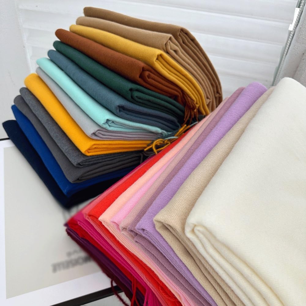 [たけち] レディース スカーフ イミテーション カシミア スカーフ。暖かくて多用途な中くらいの長さのスカーフです。