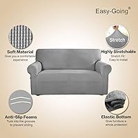 Vista 451 de Easy-Going - Funda elástica para sofá, 1 pieza, protector de muebles, suave, con parte inferior elástica, para niños, tela de jacquard de poliéster